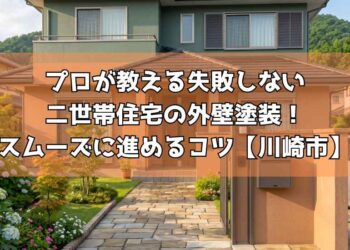 プロが教える失敗しない二世帯住宅の外壁塗装！スムーズに進めるコツ【川崎市】