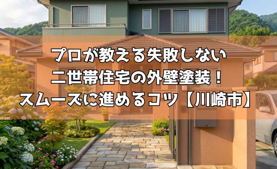 プロが教える失敗しない二世帯住宅の外壁塗装!スムーズに進めるコツ【川崎市】