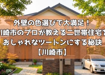 外壁の色選びで大満足！川崎市のプロが教える二世帯住宅をおしゃれなツートンにする秘訣【川崎市】