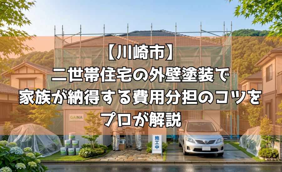 【川崎市】二世帯住宅の外壁塗装で家族が納得する費用分担のコツをプロが解説