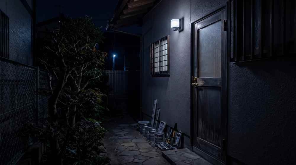 夜間の死角が狙われる!横浜市の一戸建てでセンサーライトがもたらす防犯効果