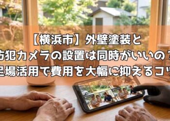 【横浜市】外壁塗装と防犯カメラの設置は同時がいいの?足場活用で費用を大幅に抑えるコツ