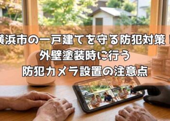 横浜市の一戸建てを守る防犯対策！外壁塗装時に行う防犯カメラ設置の注意点