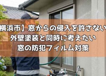 【横浜市】窓からの侵入を許さない！外壁塗装と同時に考えたい窓の防犯フィルム対策