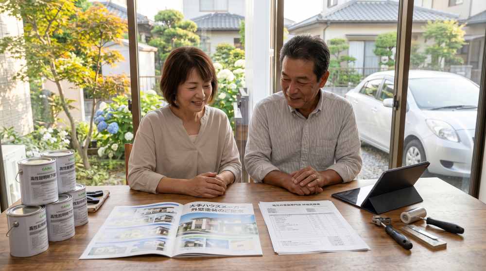 ハウスメーカーに外壁塗装を依頼する3大メリット